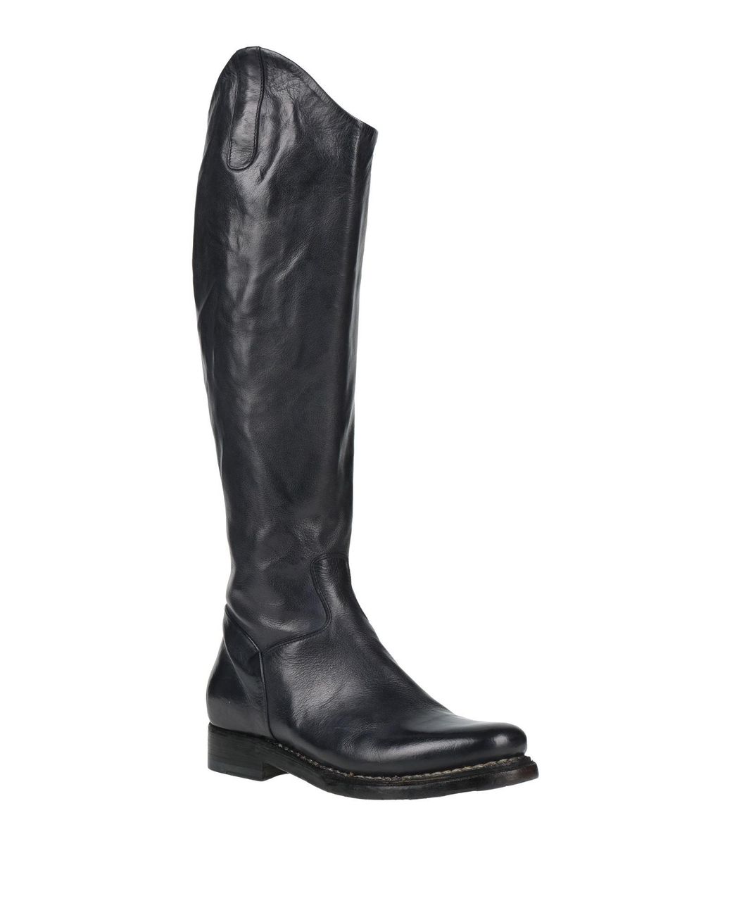 Silvano Sassetti Black Boot Leather