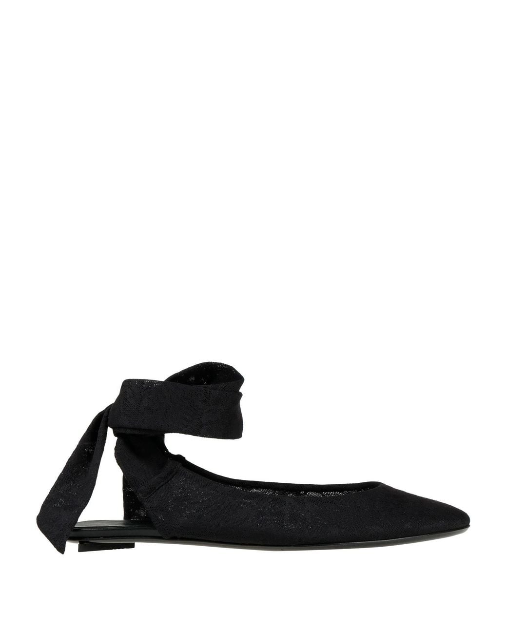The Attico Black Ballet Flats