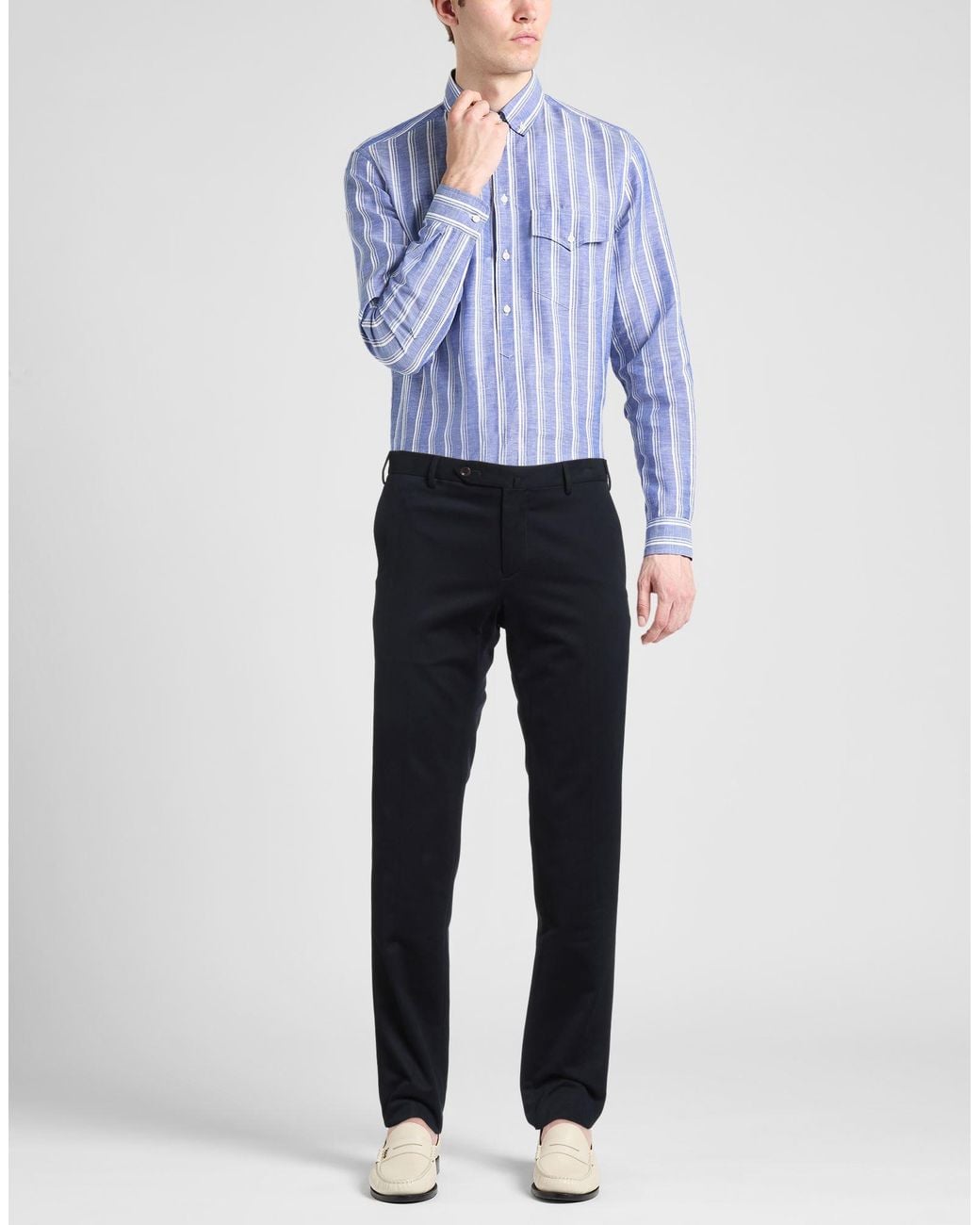 PT Torino Blue Midnight Pants Cotton for men