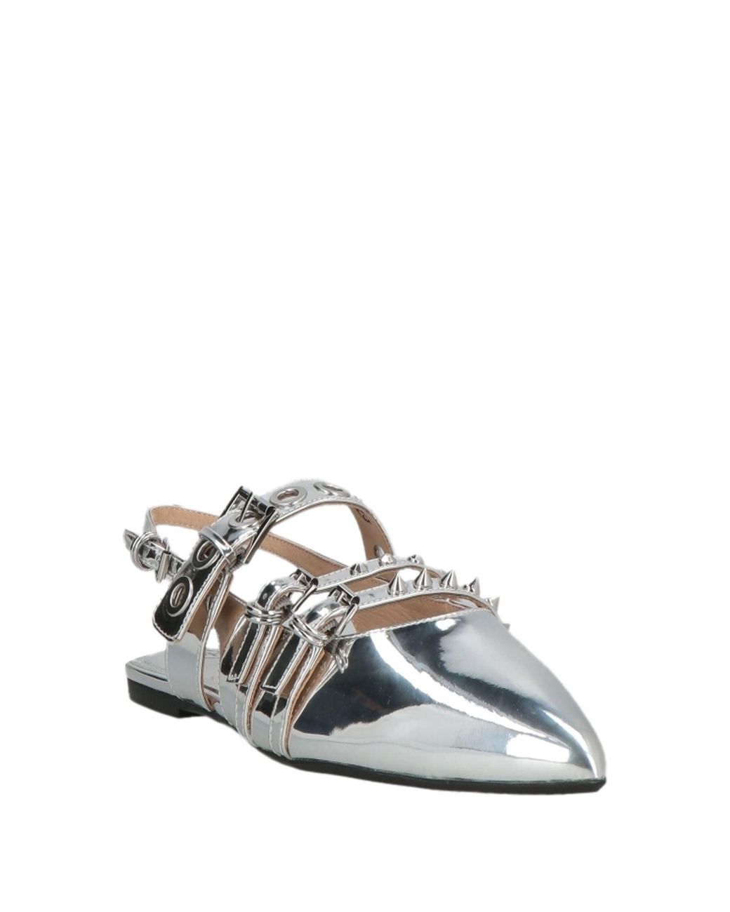Ash White Ballet Flats