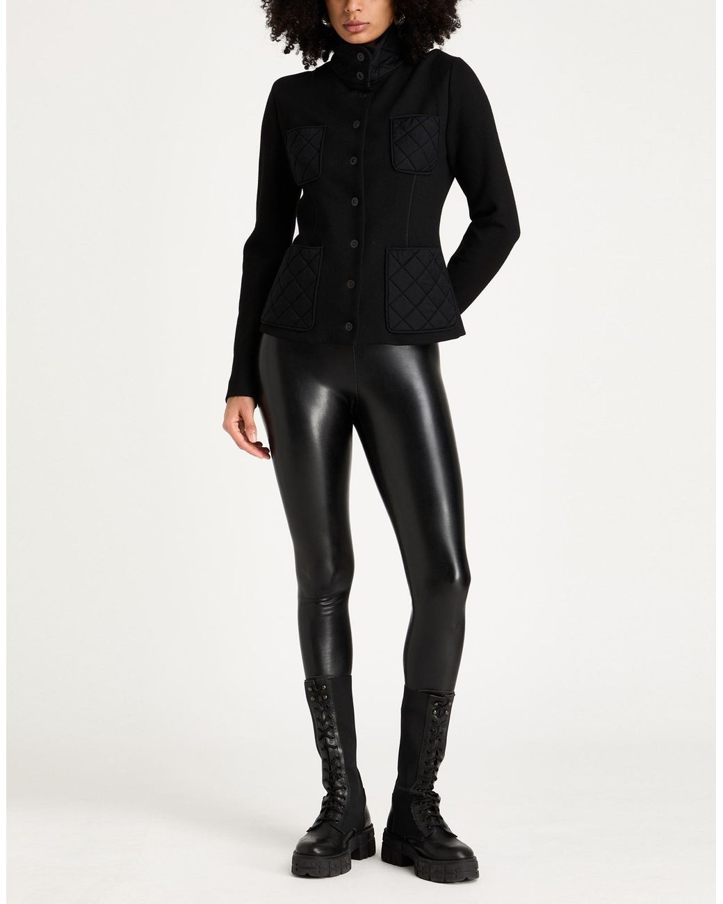Giorgio Armani Black Jacket Viscose, Polyamide, Elastane