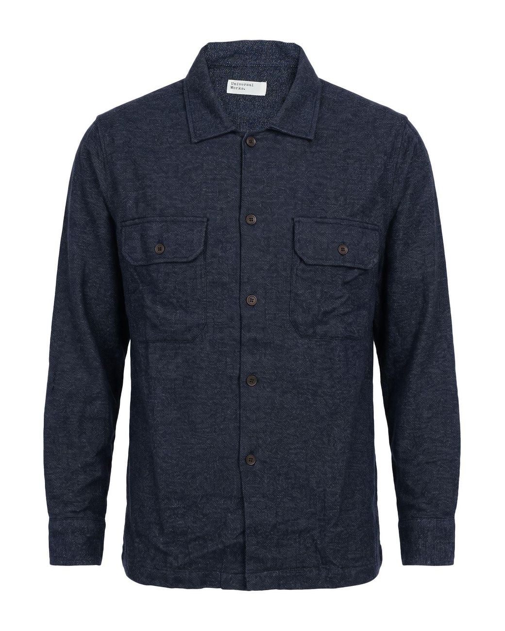Universal Works Blue Shirt Cotton for men