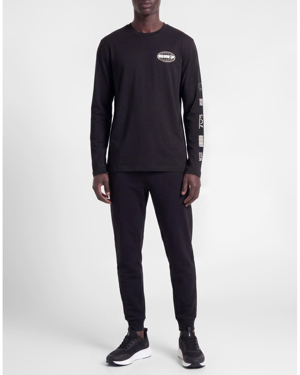 EA7 Black T-Shirts for men