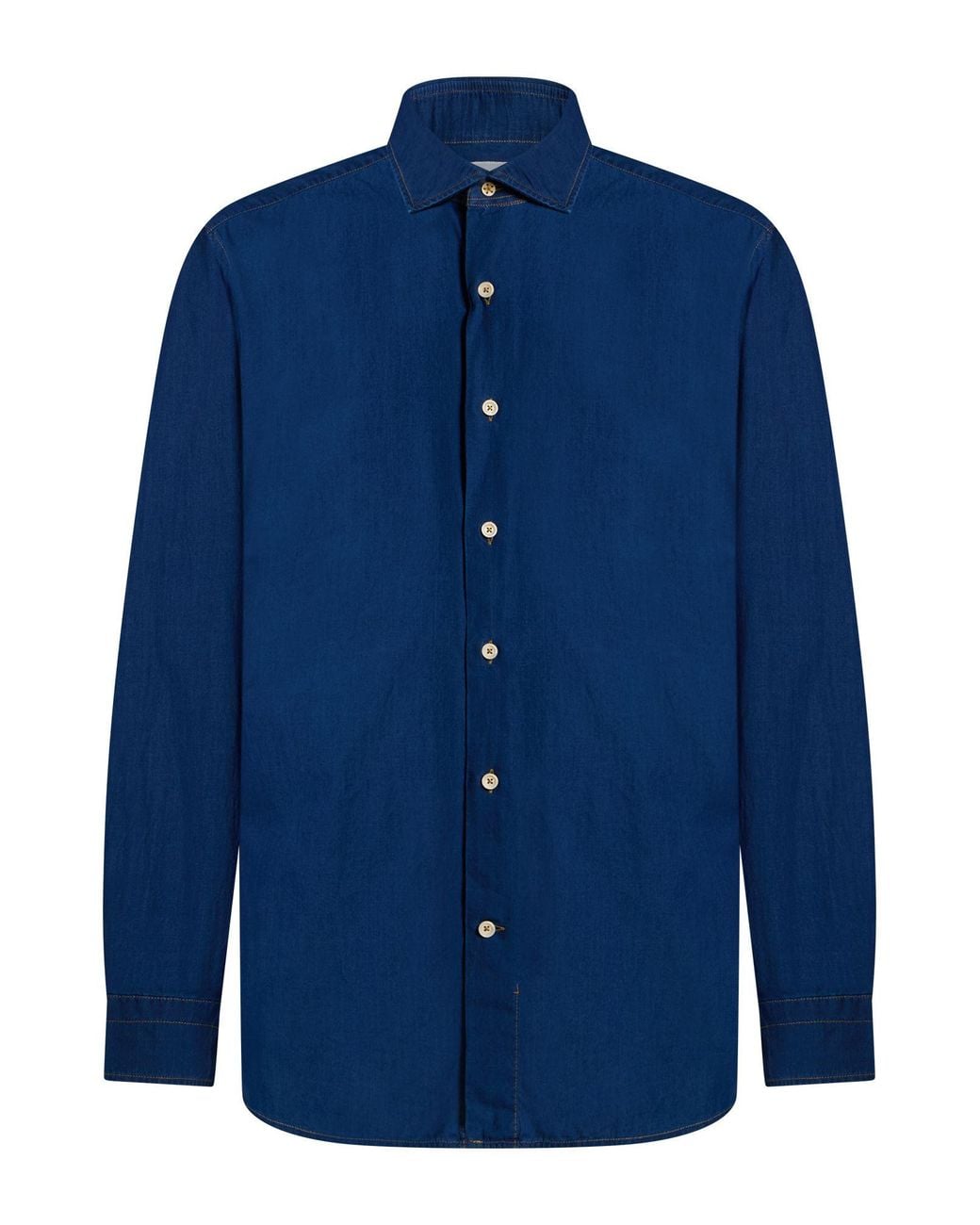 Rosso Malaspino Blue Shirt Cotton for men