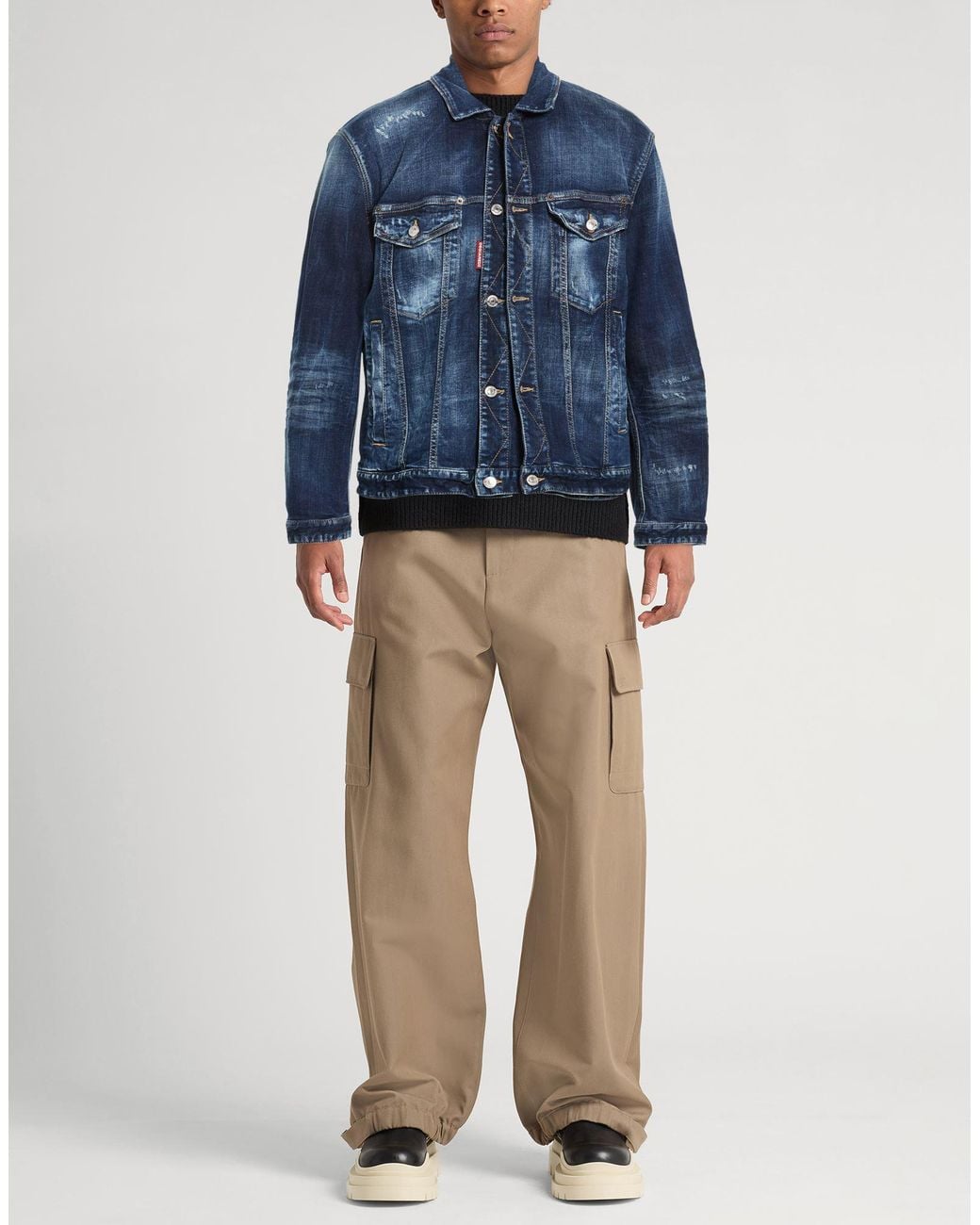 DSquared² Blue Denim Outerwear for men