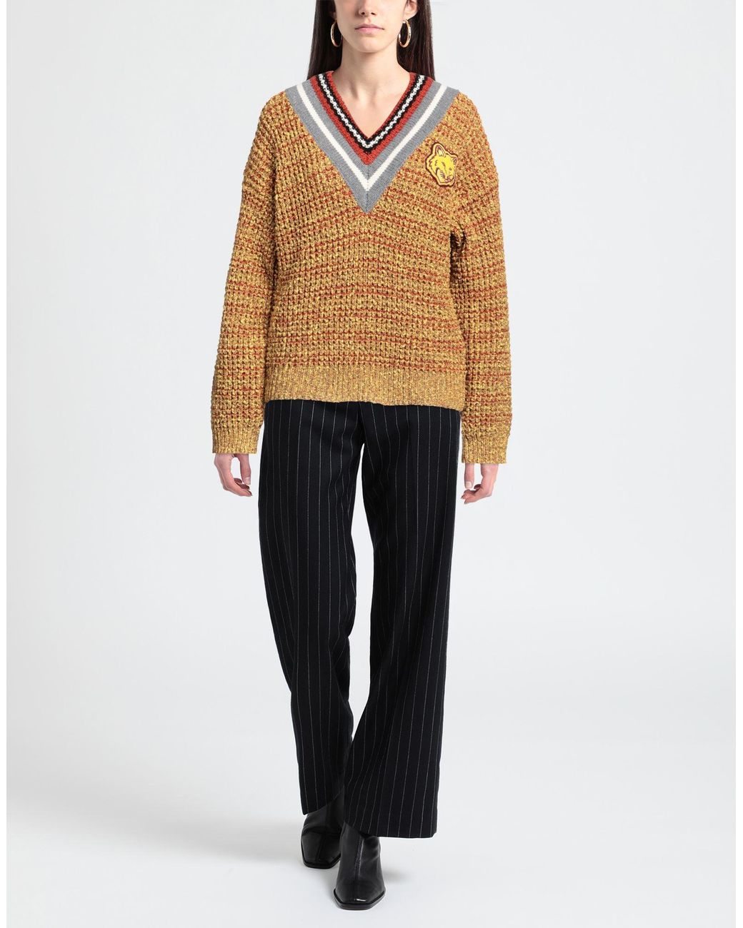 Maison Kitsuné Brown Sweater