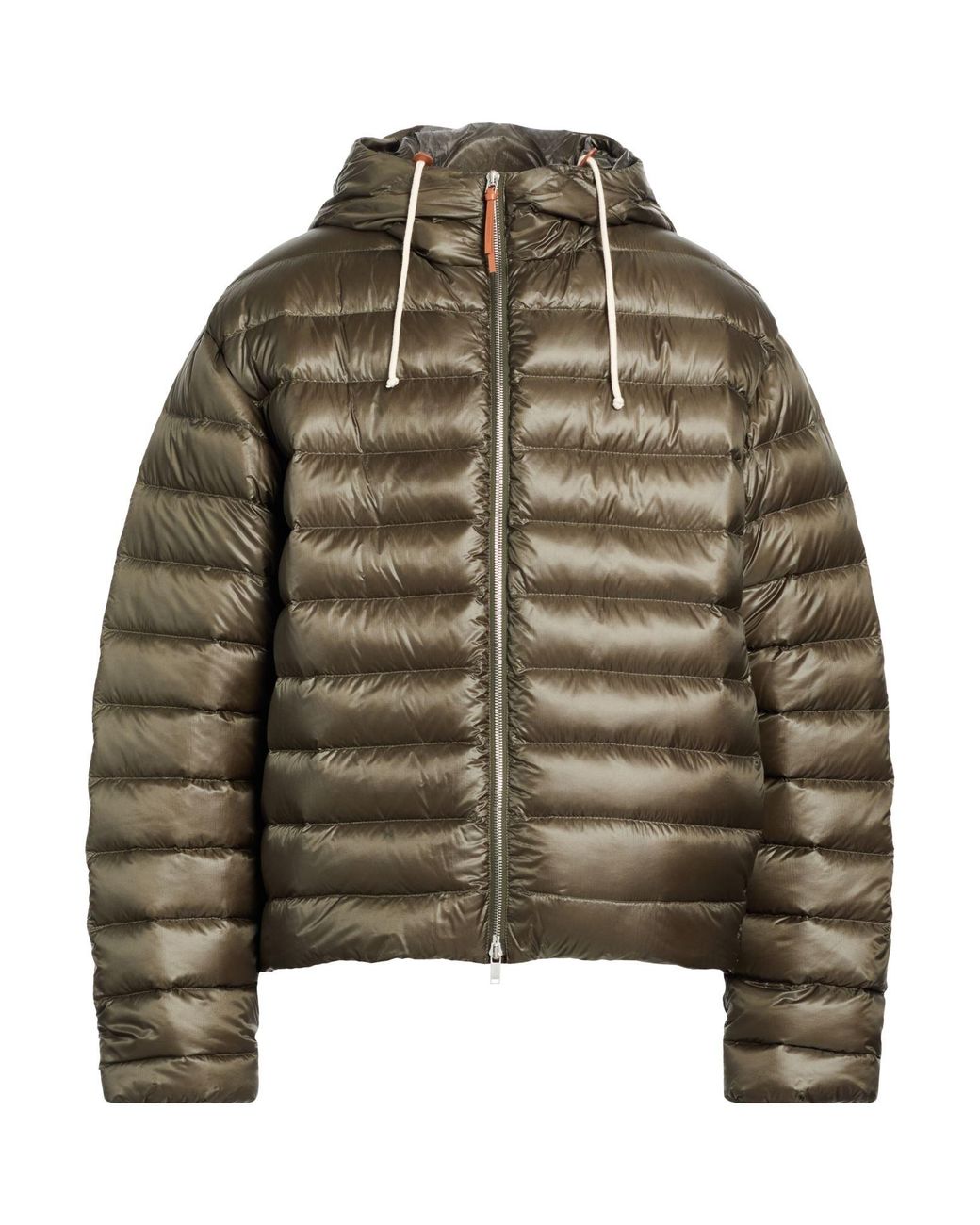 Jil Sander Green Military Puffer Polyamide for men