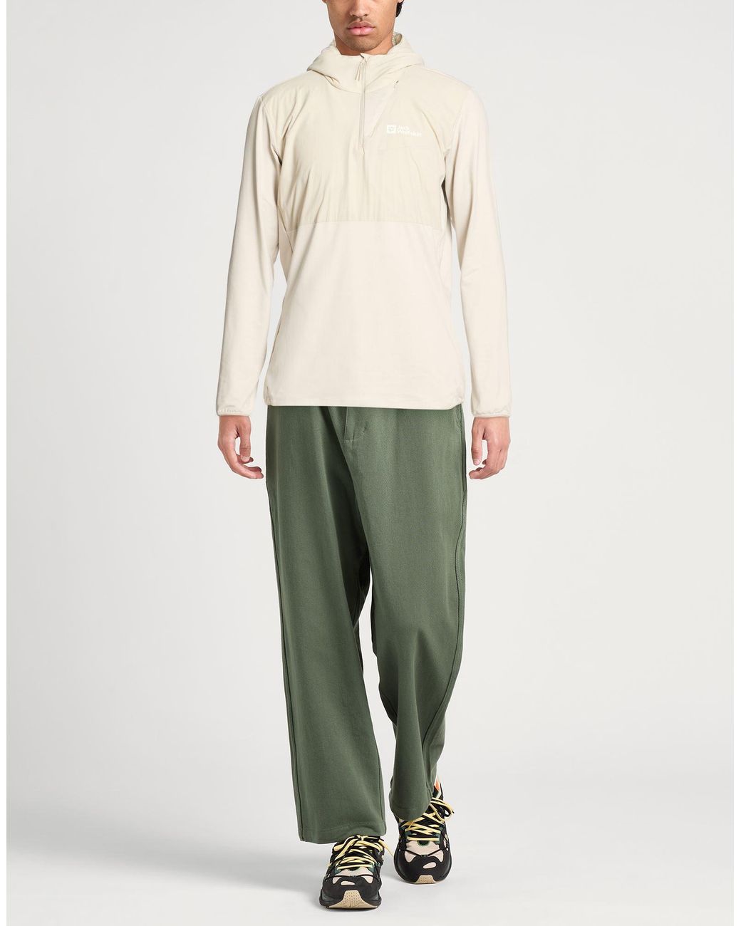 Jack Wolfskin Natural Sweatshirt Recycled Polyester, Elastane for men