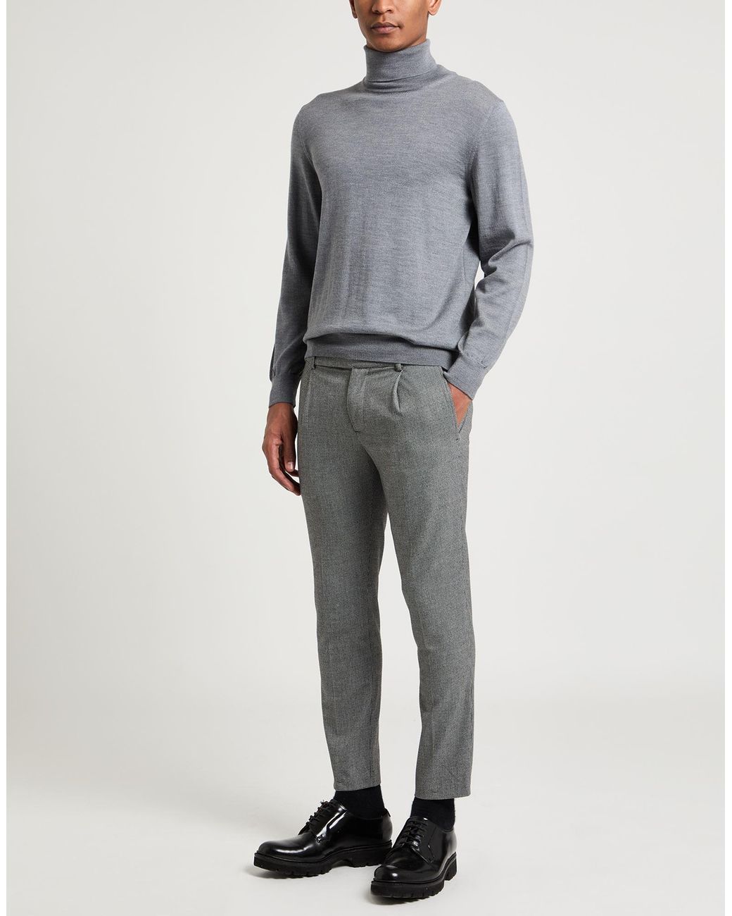 Andrea Fenzi Gray Turtlenecks for men