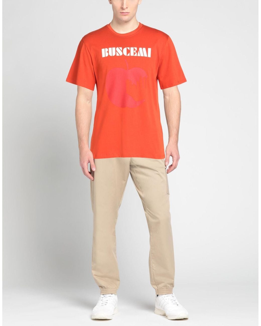 Buscemi Red T-Shirt Cotton for men