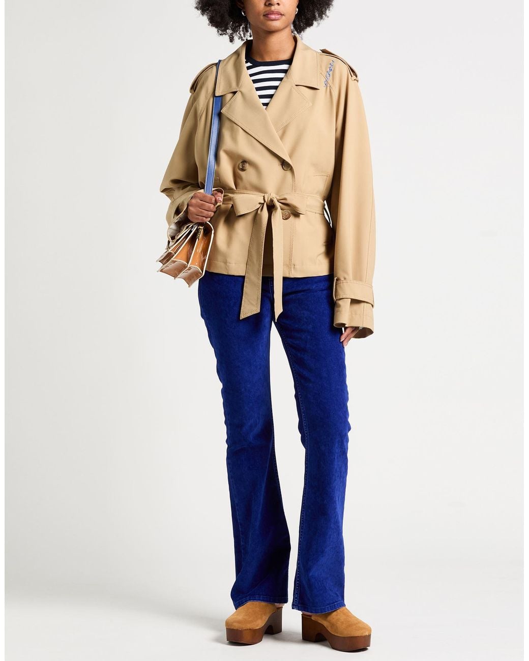 Marni Natural Sand Jacket Polyester, Virgin Wool, Elastane