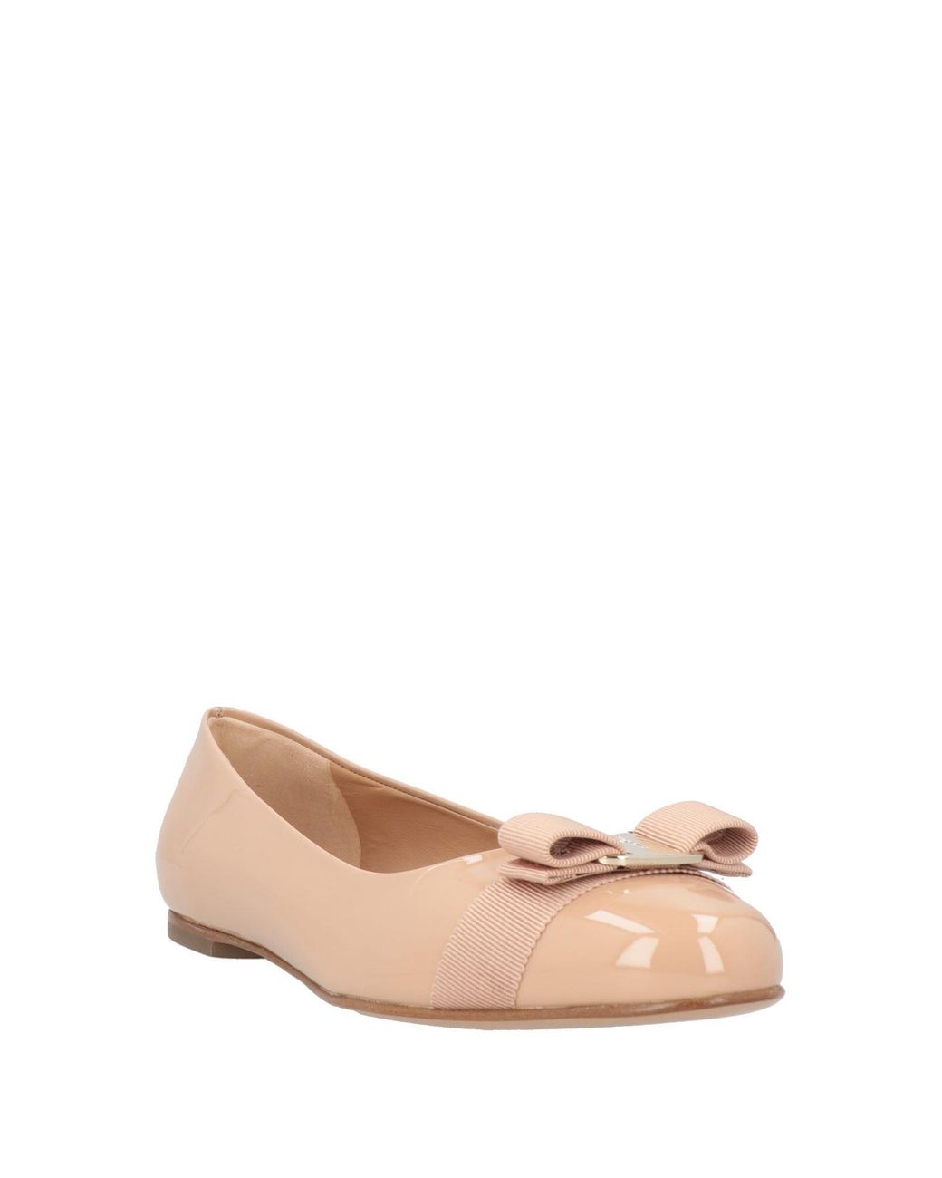 Ferragamo Natural Ballet Flats