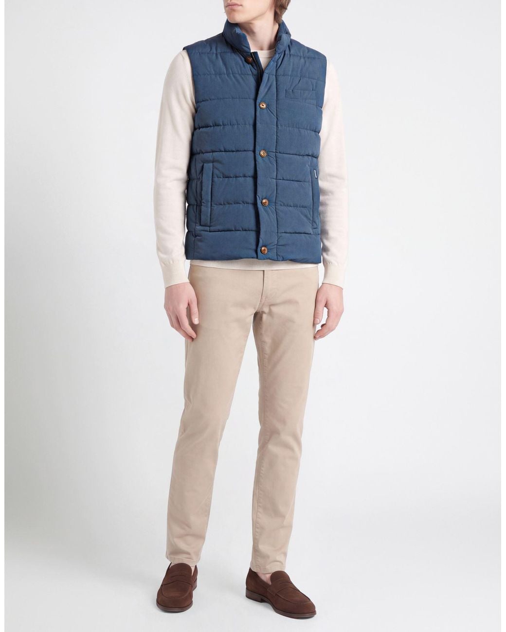 Façonnable Blue Vest Polyamide for men