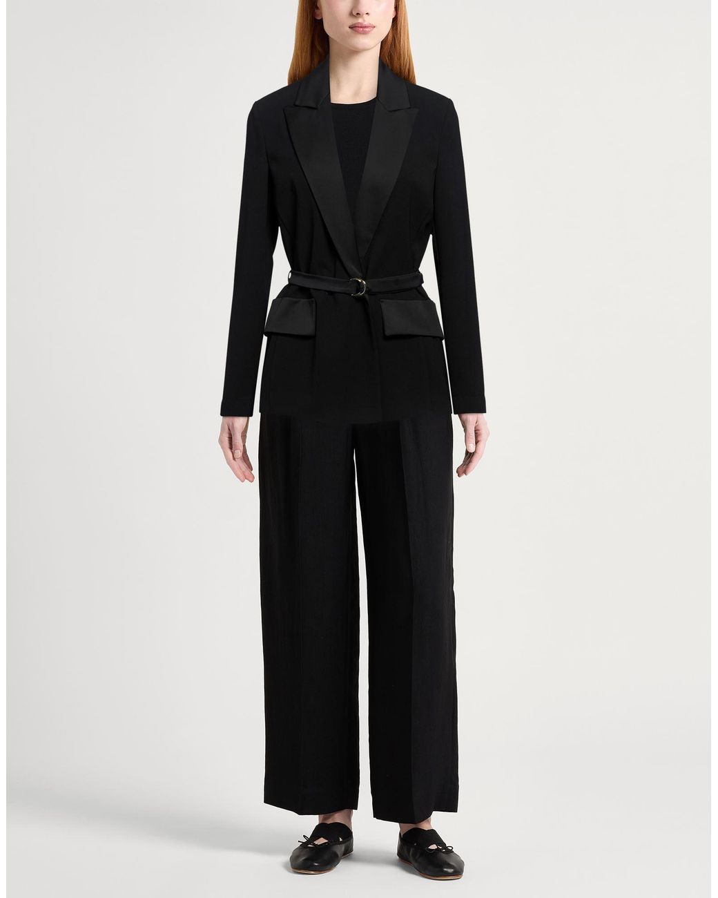 Carla G Black Blazer Polyester