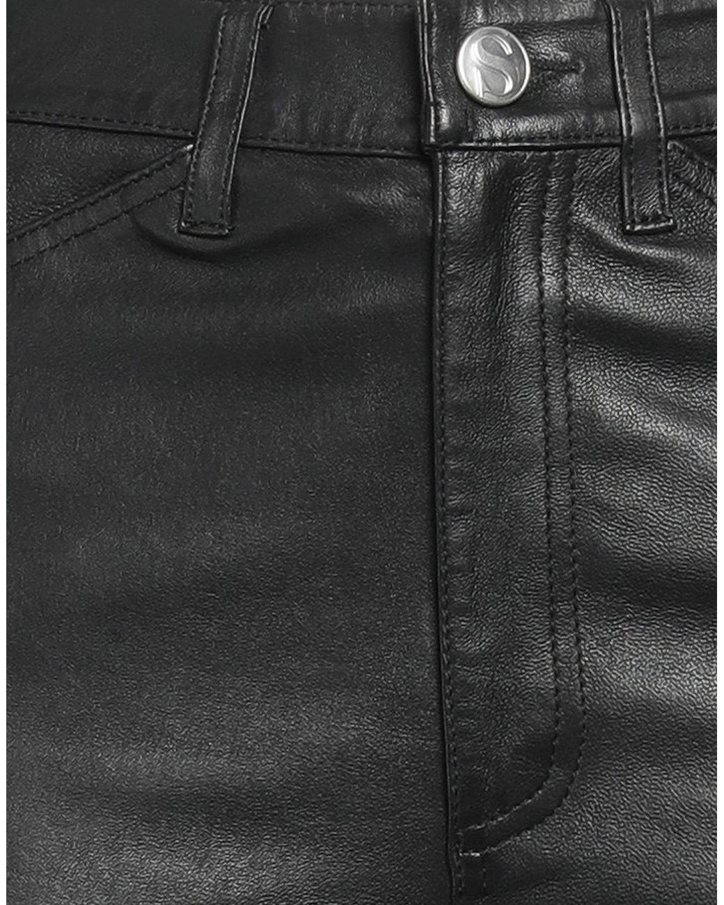 SPRWMN Gray Pants Leather