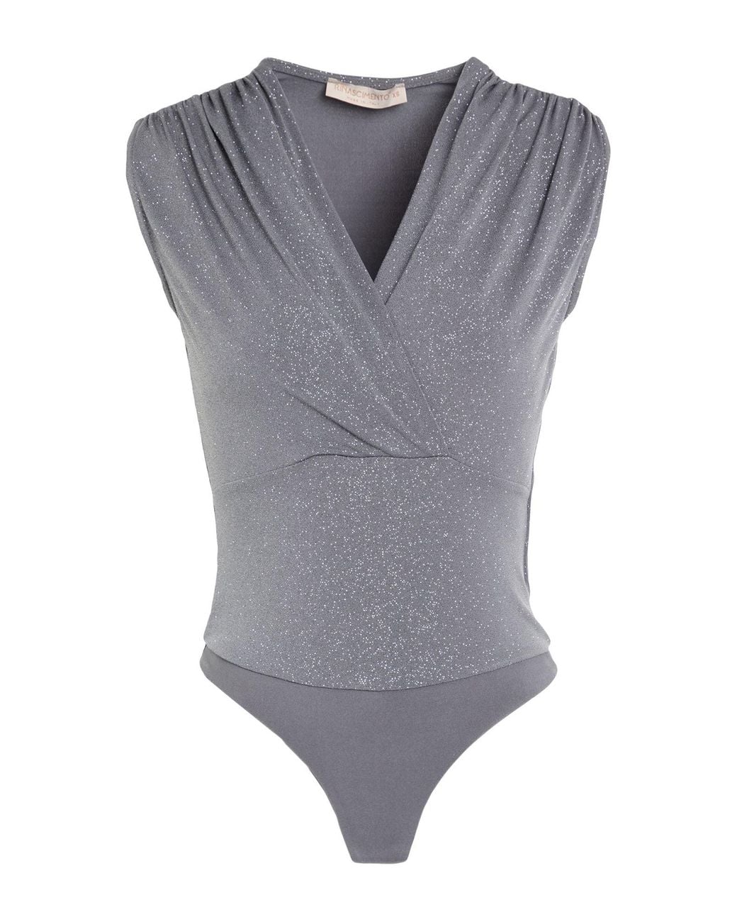 Rinascimento Gray Bodysuit Polyester, Elastane