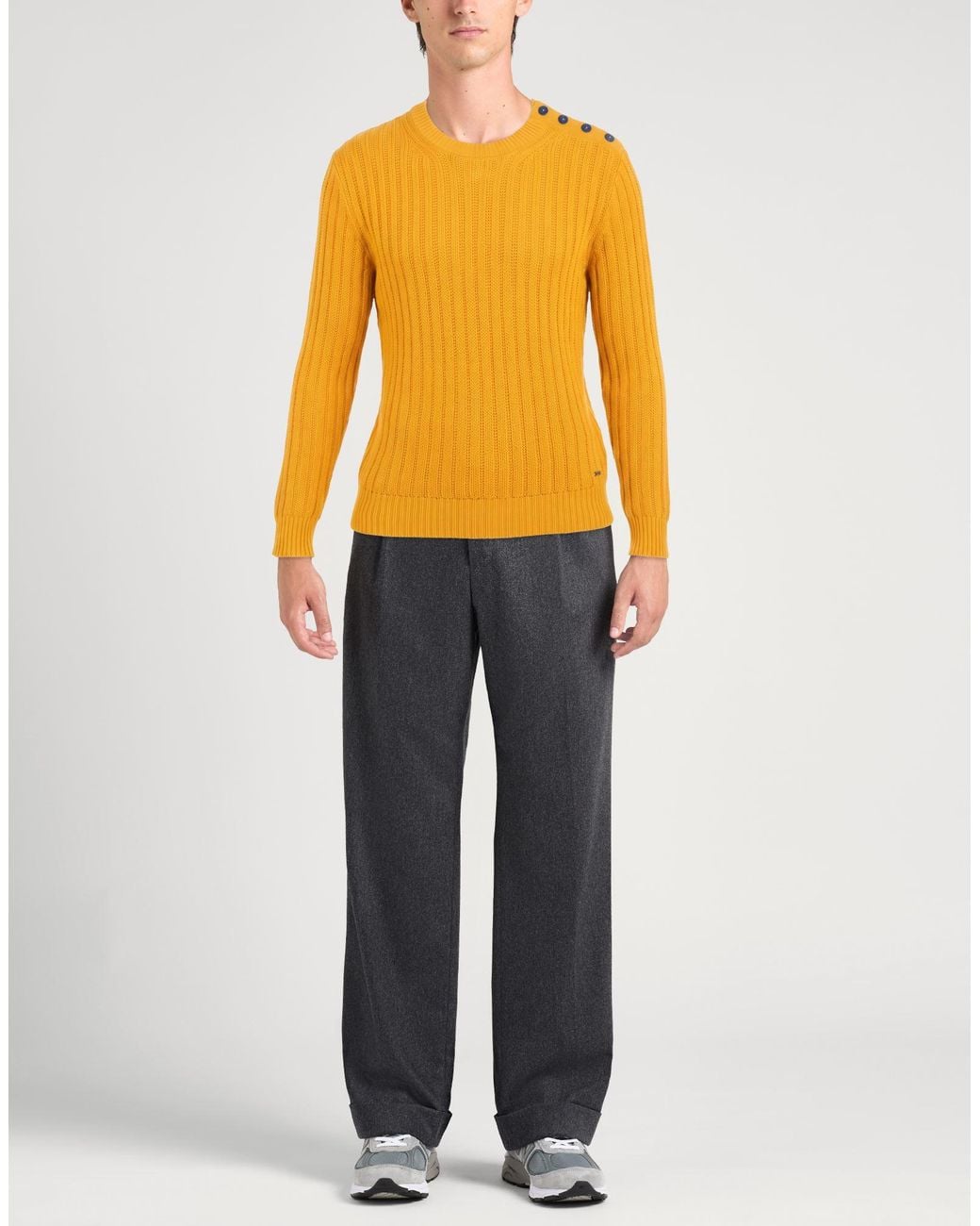 Brooksfield Pullover in Yellow für Herren