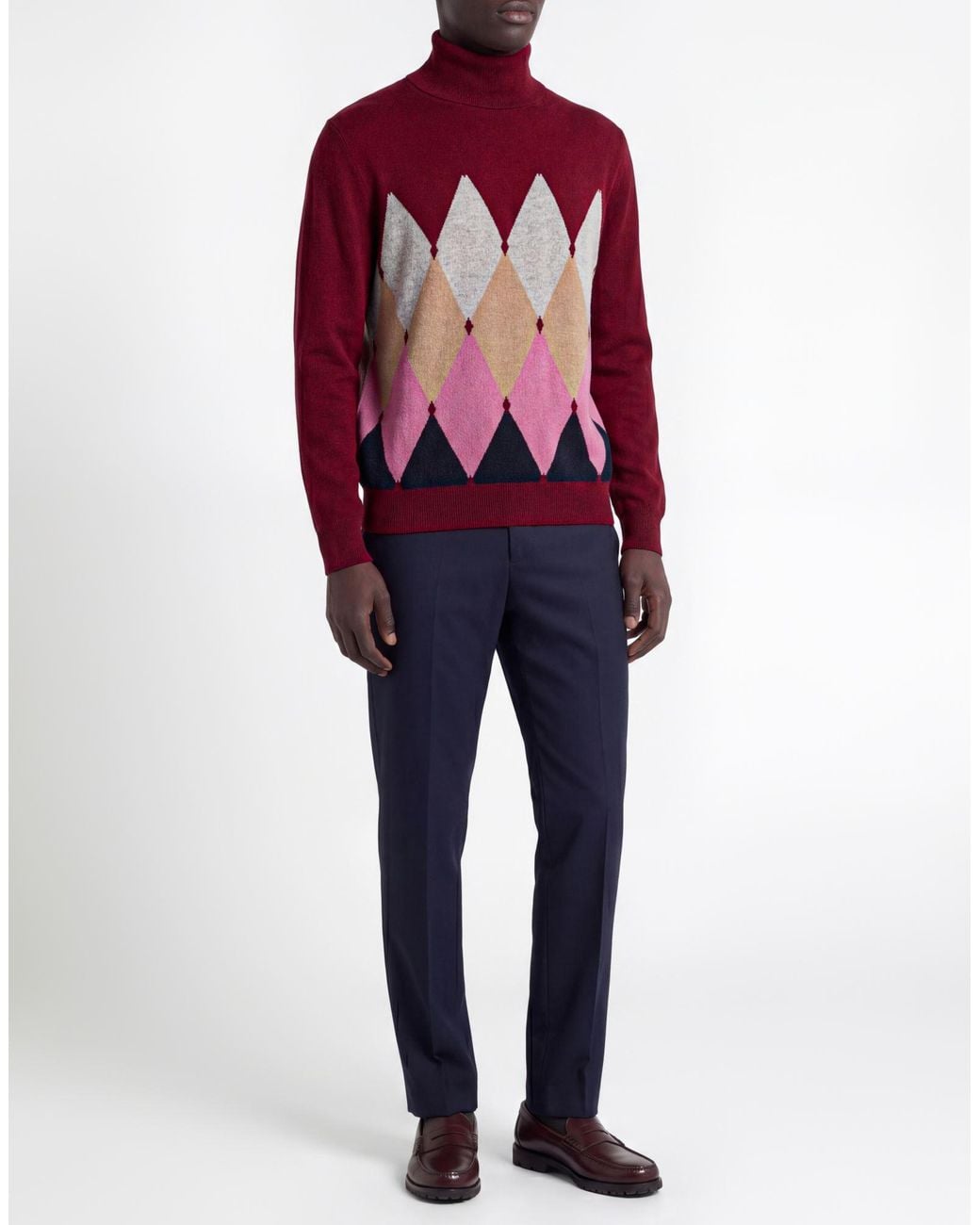 Ballantyne Red Turtleneck Cashmere for men