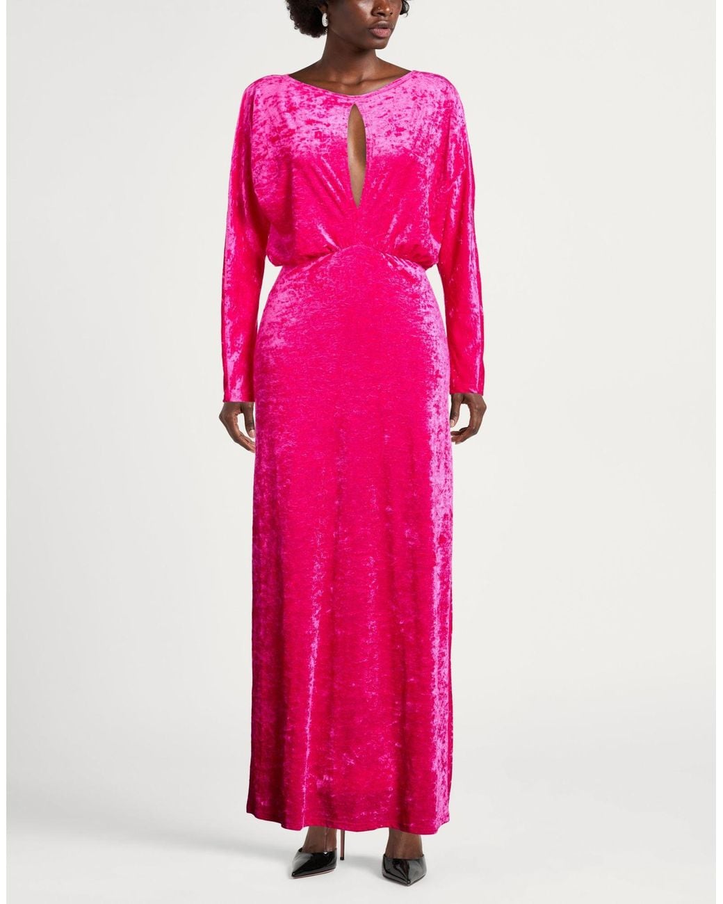 P.A.R.O.S.H. Pink P.A.R.O..H. Maxi Dress Polyamide, Elastane
