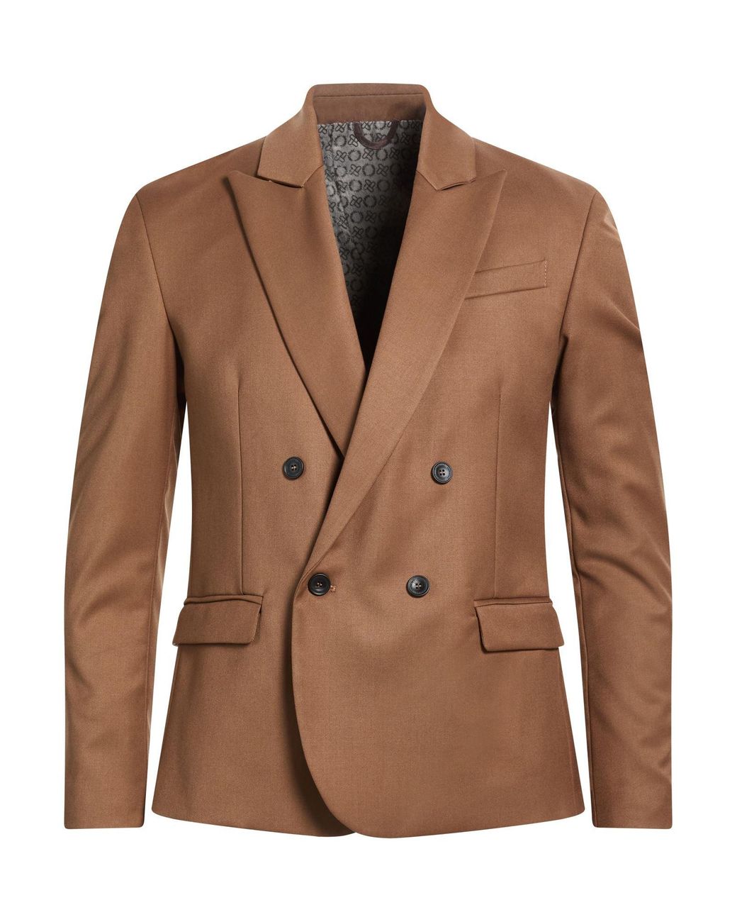 Imperial Brown Blazer Polyester, Viscose, Elastane for men