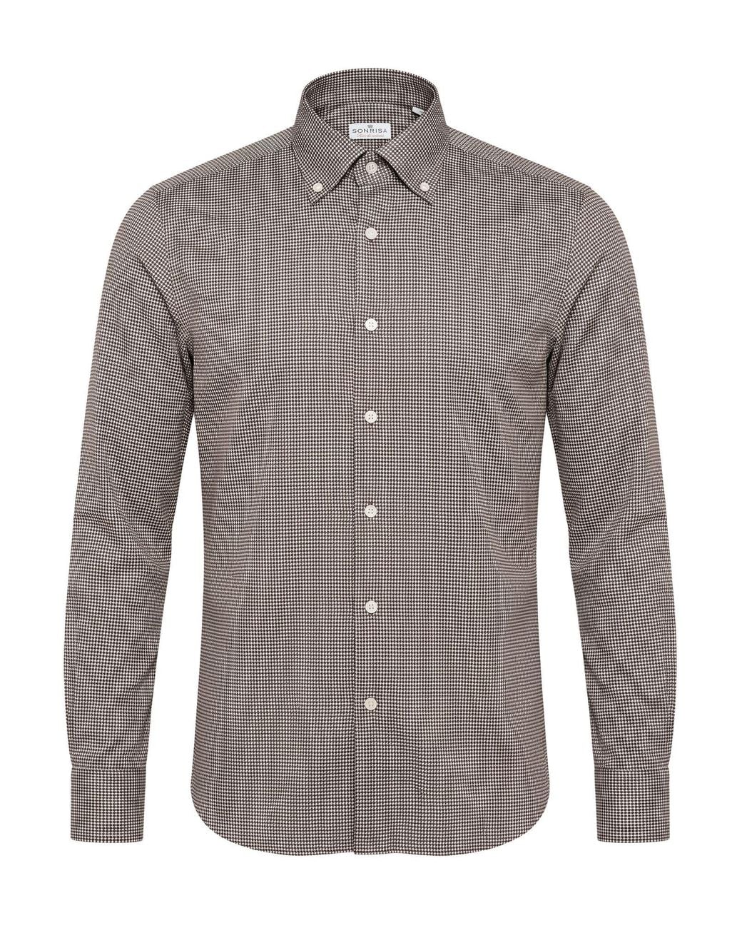 Sonrisa Gray Dark Shirt Cotton for men