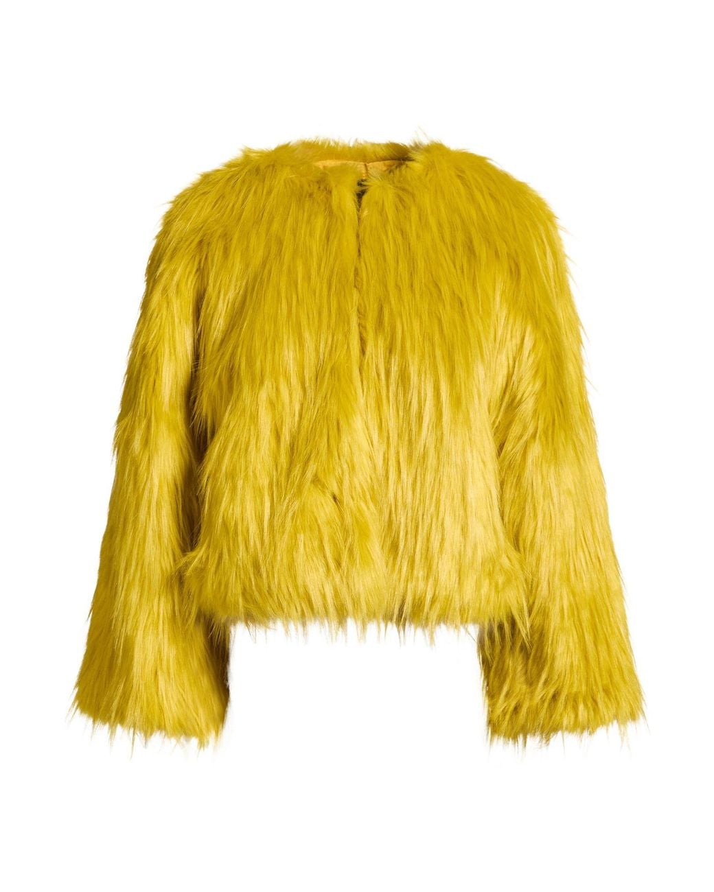 Pinko Yellow Shearling & Teddy