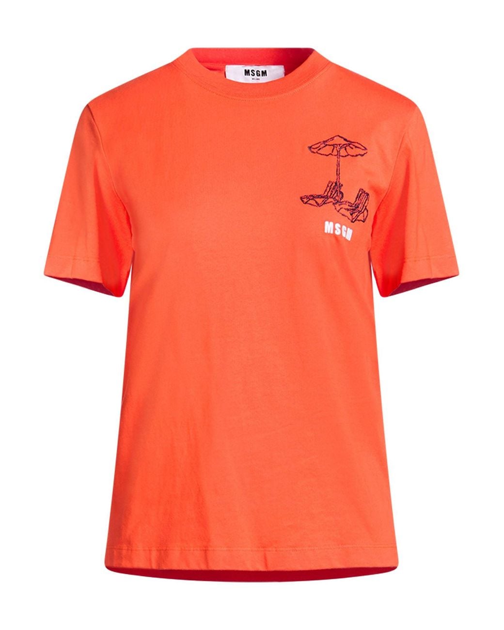 Camiseta MSGM de color Orange