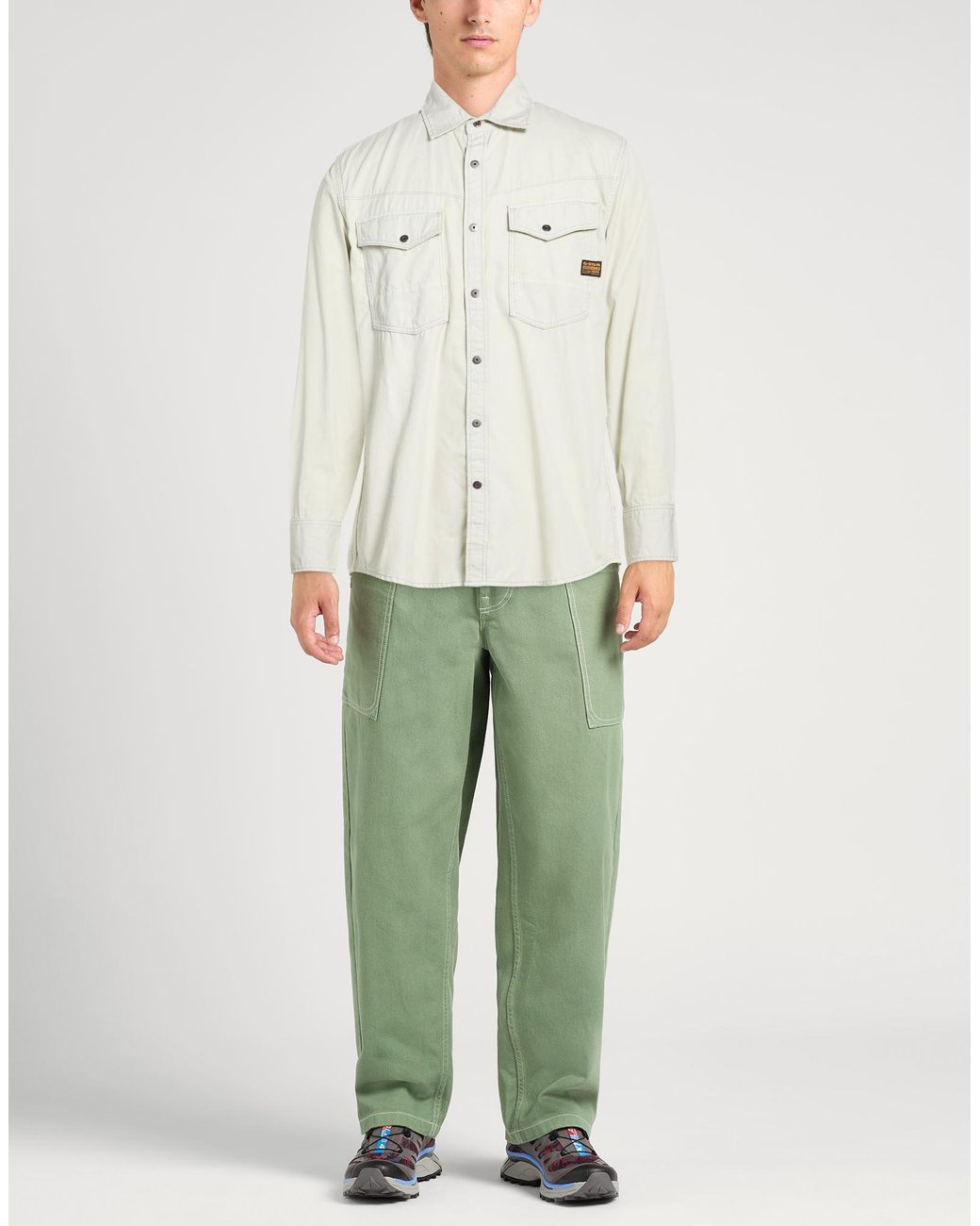 G-Star White Shirt Cotton, Recycled Cotton for men