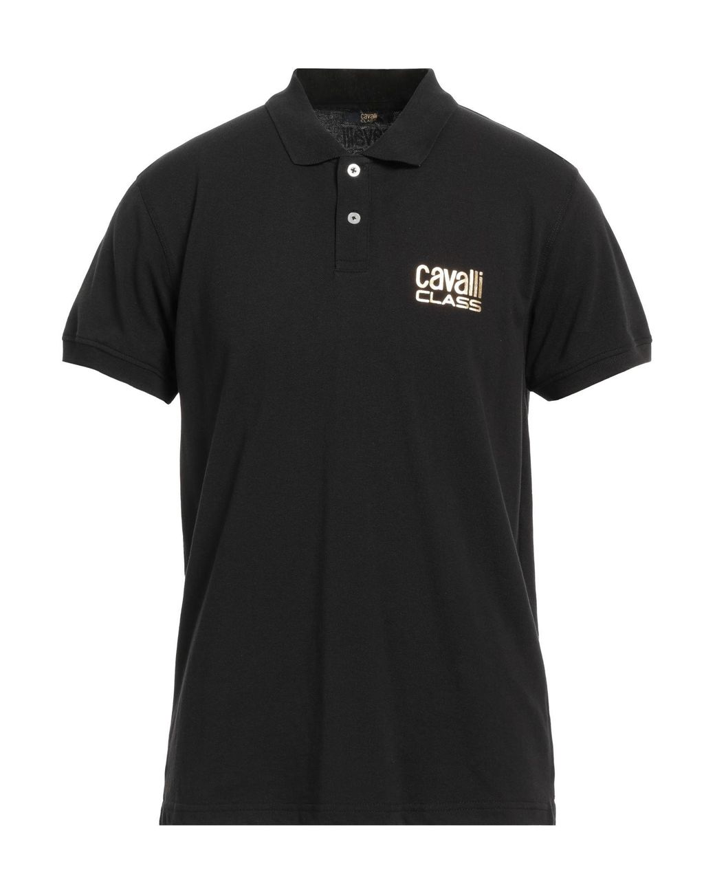 Polo Roberto Cavalli pour homme en coloris Black