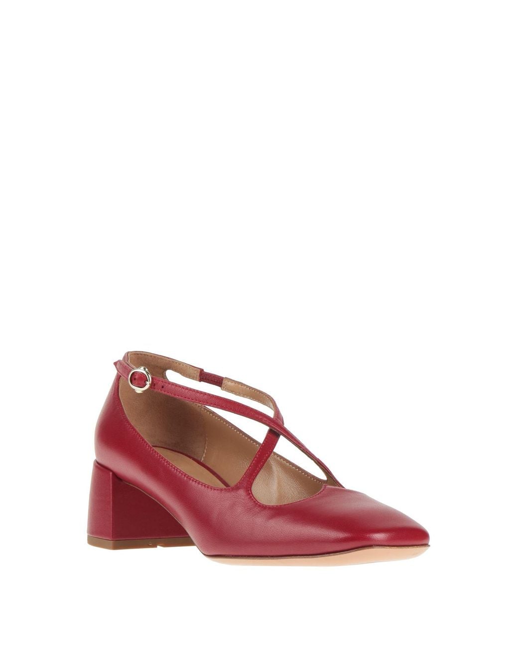 A.Bocca Red Pumps Leather