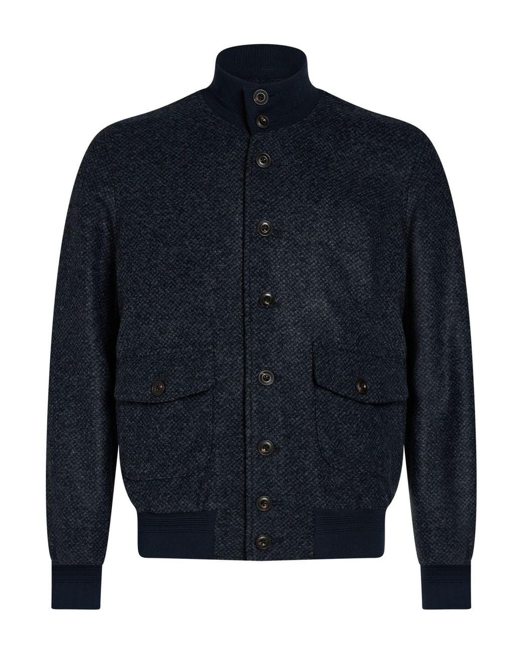 L.b.m. 1911 Blue Midnight Jacket Polyester, Acrylic, Wool for men