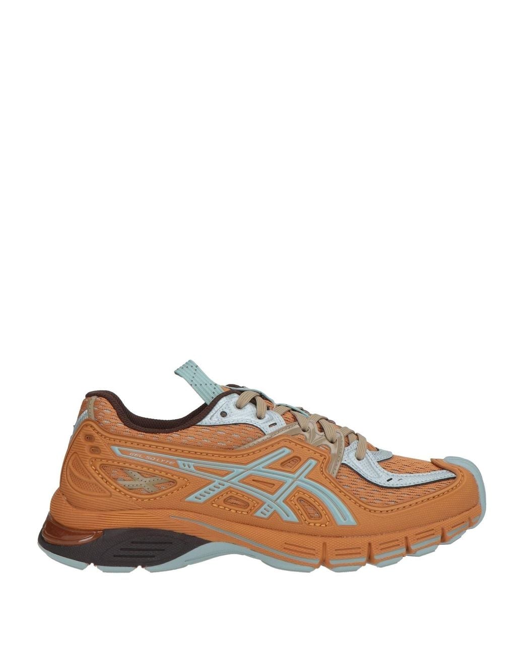Asics Brown Sneakers Textile Fibers, Synthetic Fibers