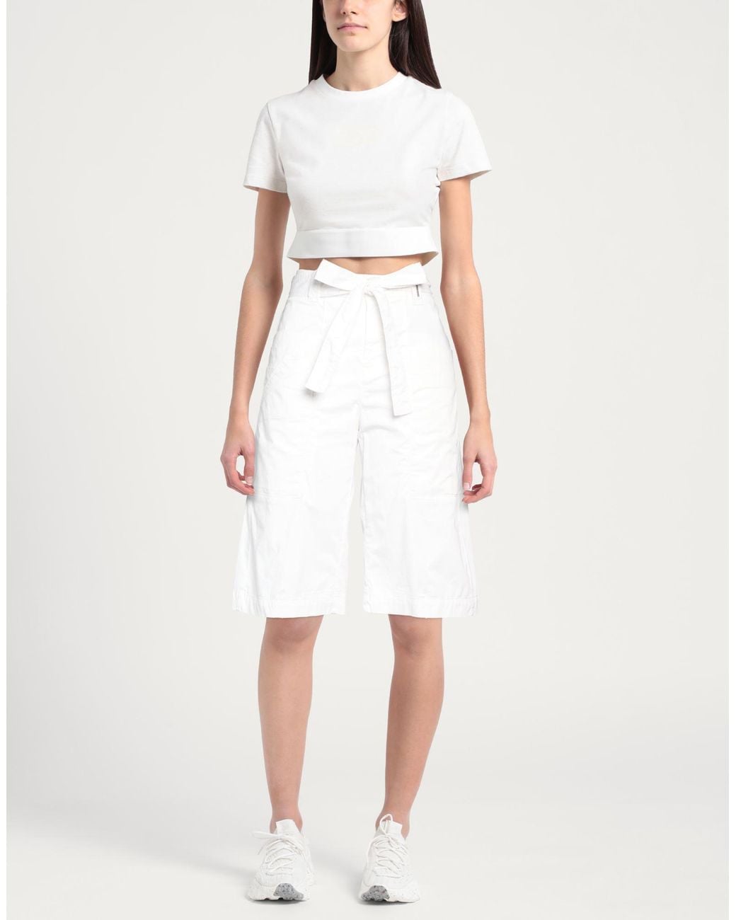 Shorts E Bermuda di High in White