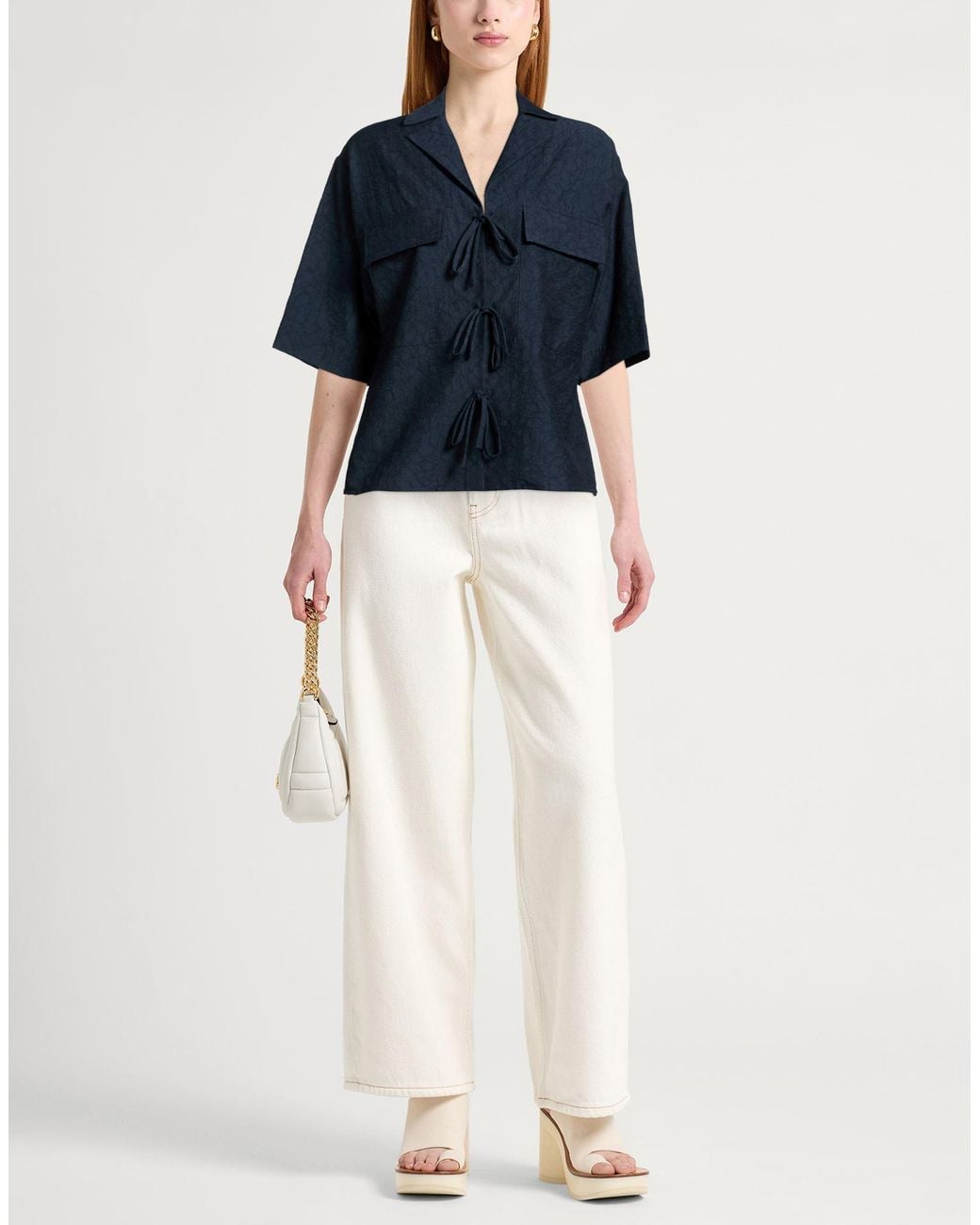Paul & Joe Blue Midnight Shirt Cotton, Polyamide