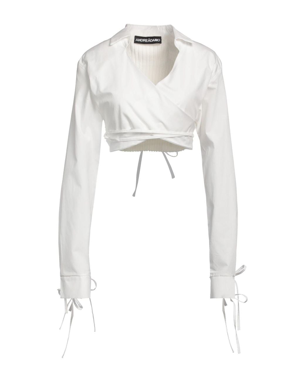 ANDREADAMO White Wrap Cardigans
