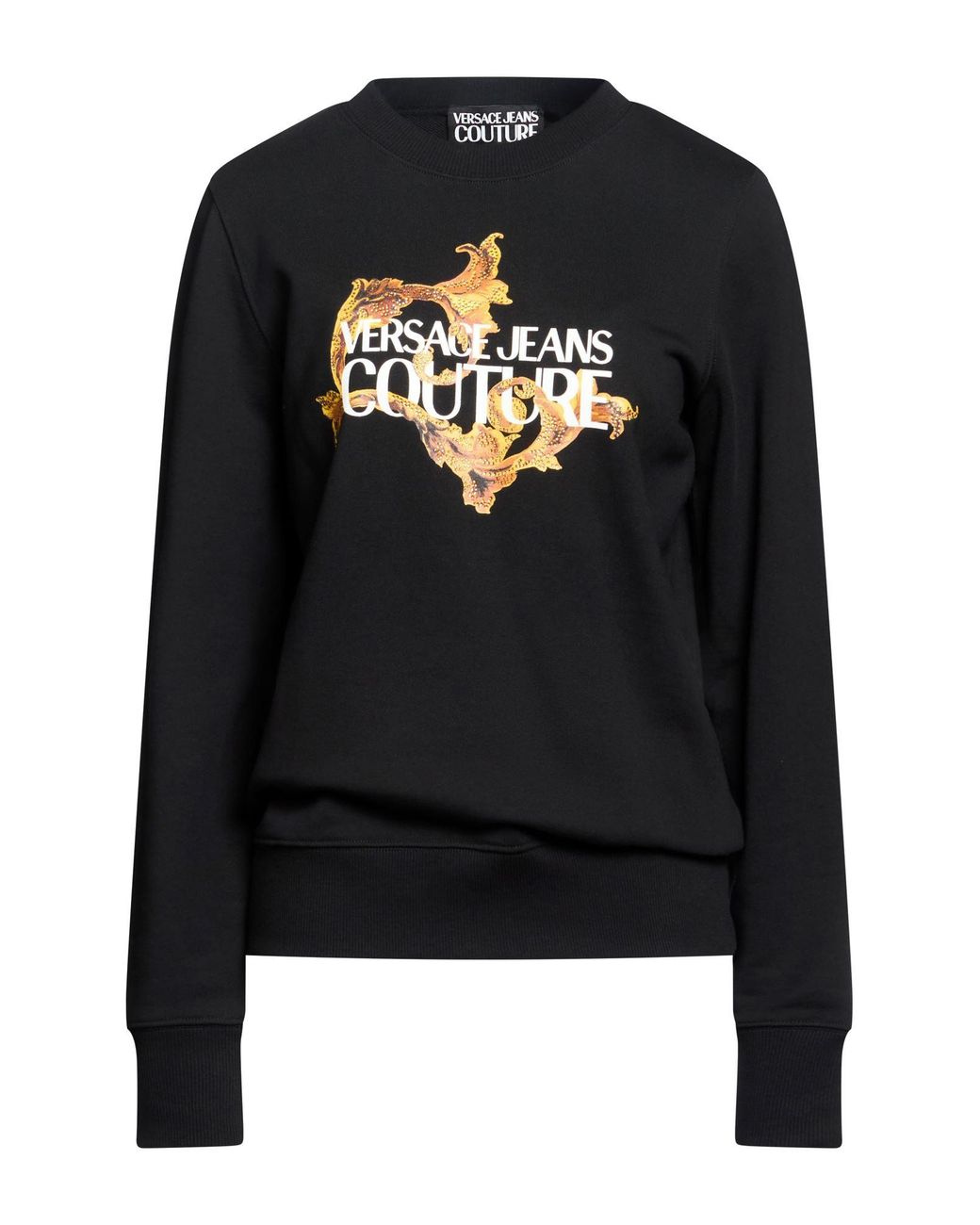 Versace Jeans Couture Black Sweatshirt Cotton