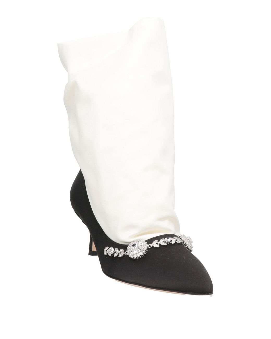 Manolo Blahnik White Stiefelette