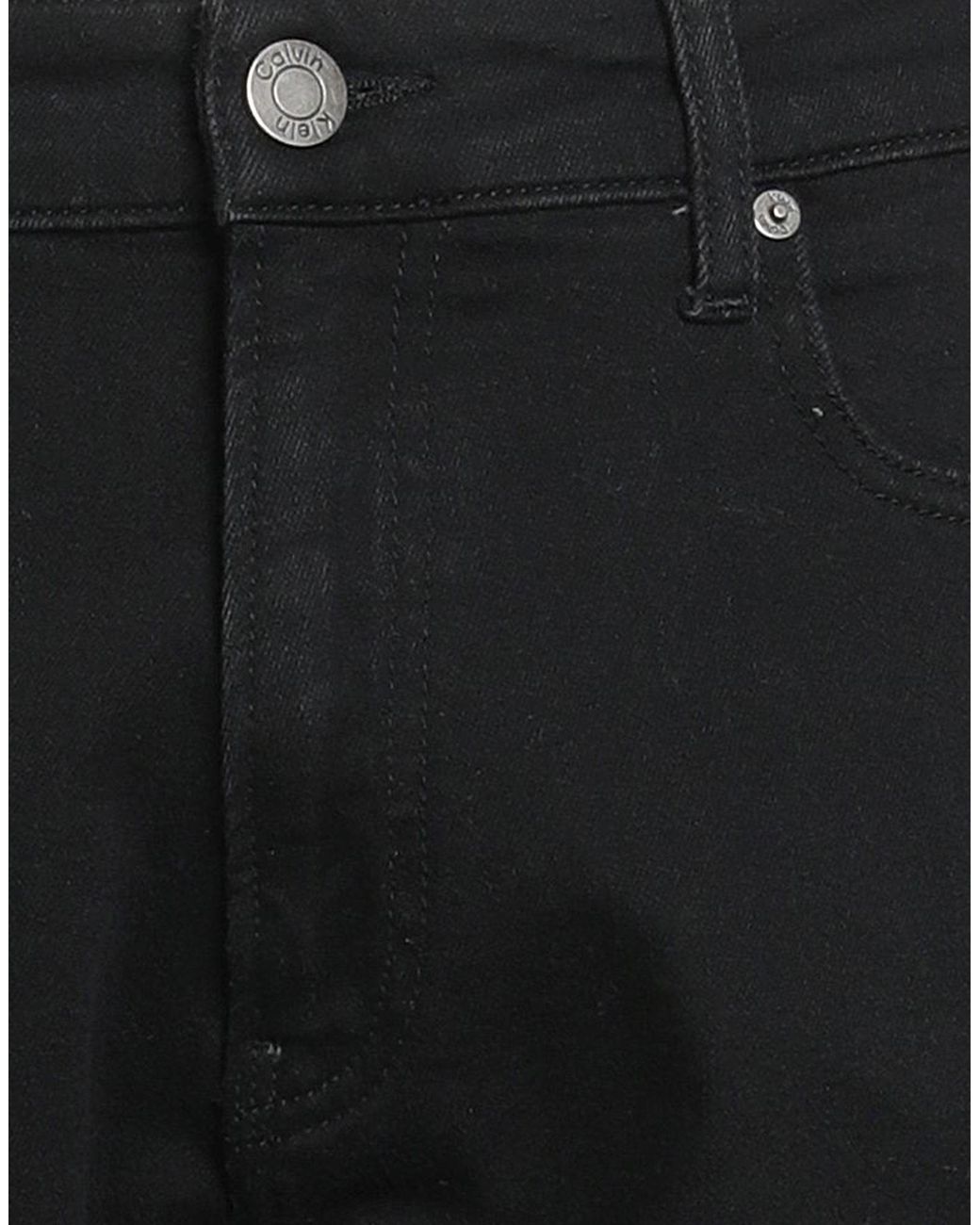 Calvin Klein Black Jeans Cotton, Polyester, Modal, Elastane for men