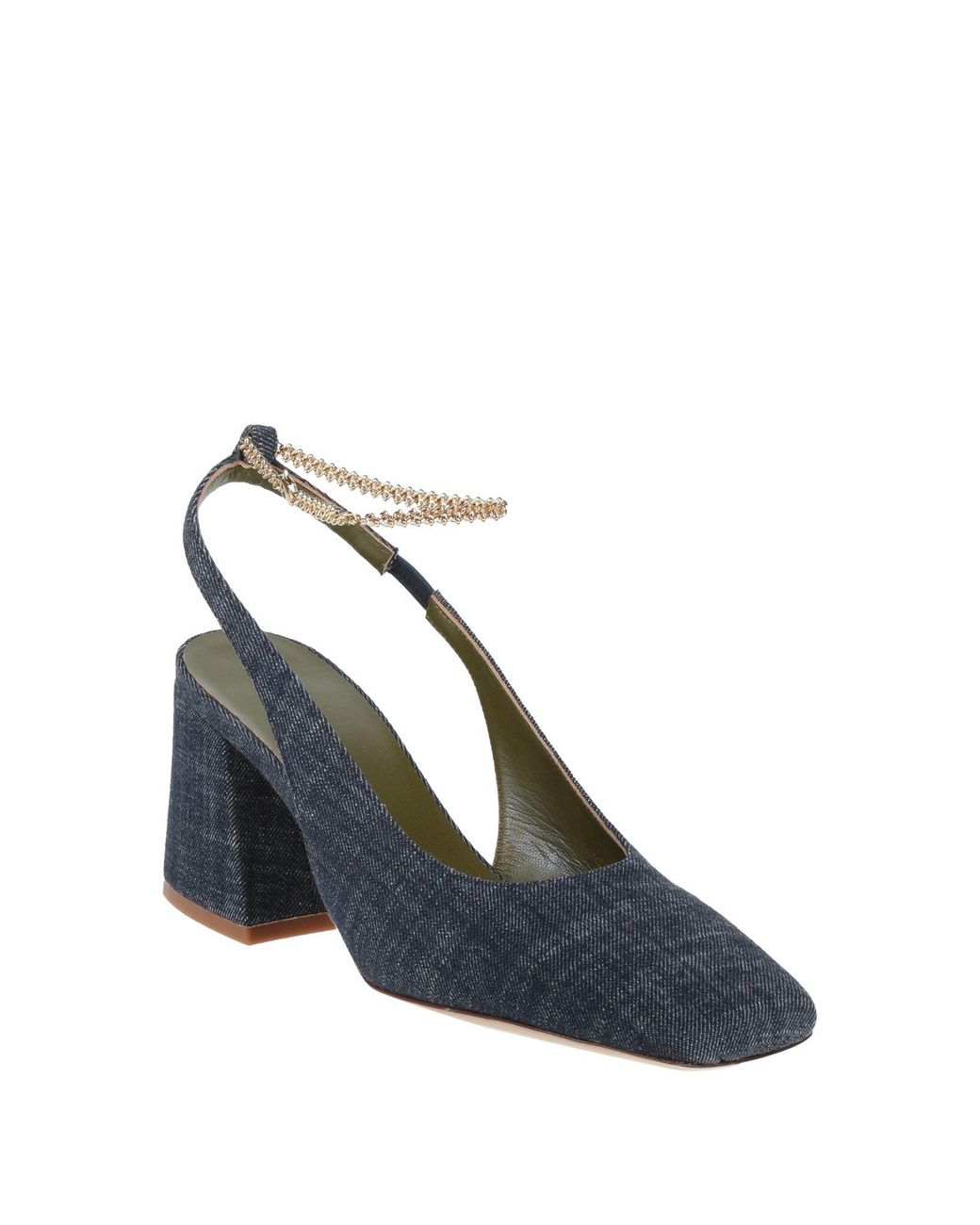 MARIA LUCA Blue Pumps Textile Fibers