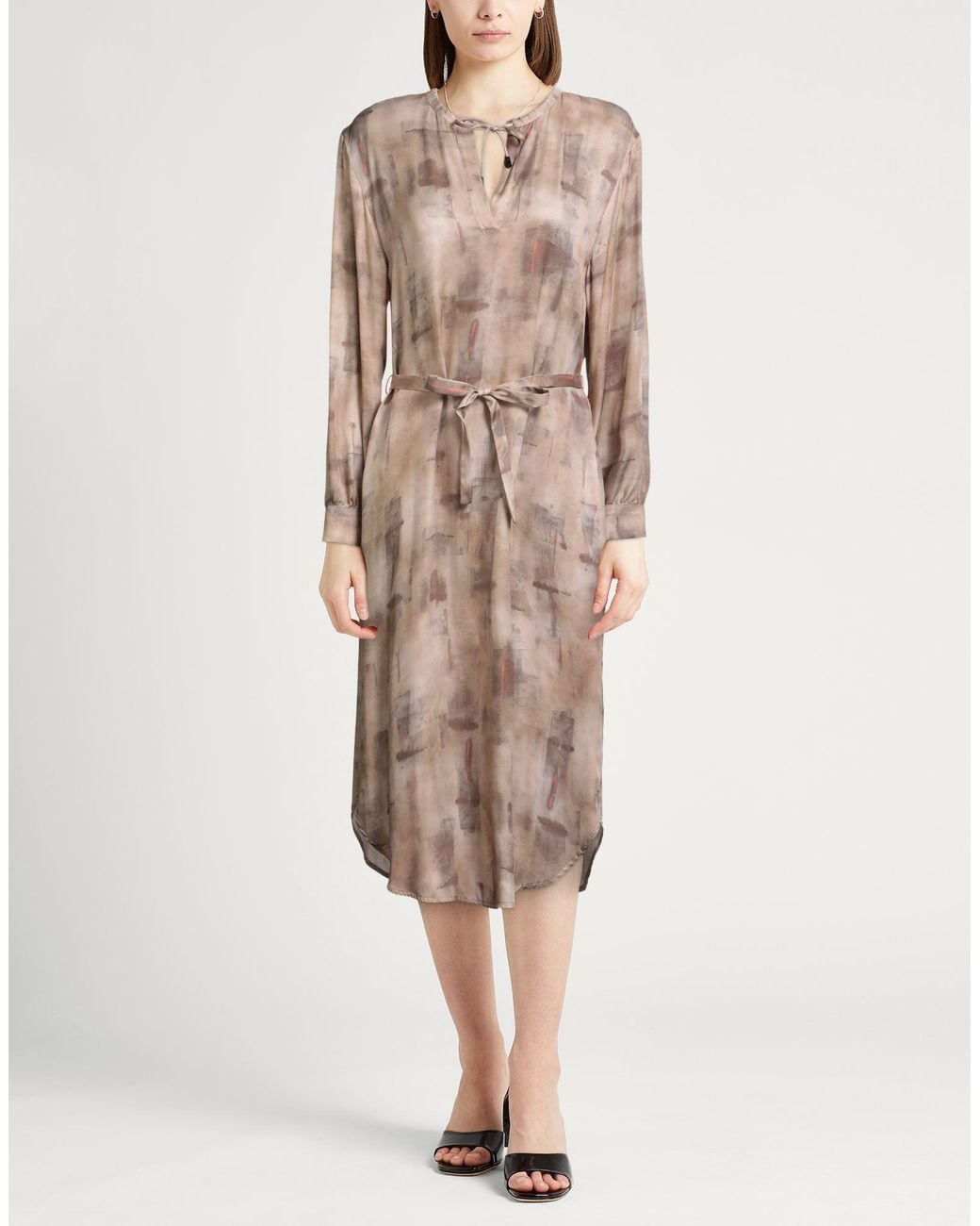 Peserico Natural Midi Dress Viscose