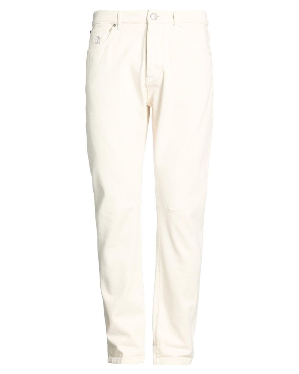 Brunello Cucinelli White Jeans for men