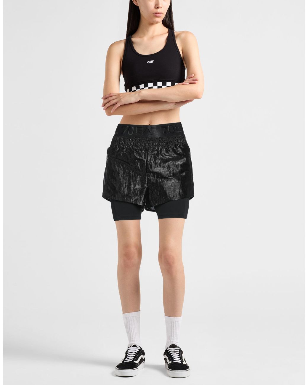 EA7 Black Shorts & Bermuda Shorts
