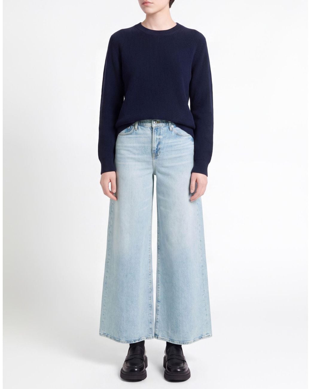 7 For All Mankind Blue Jeans Cotton, Elastane