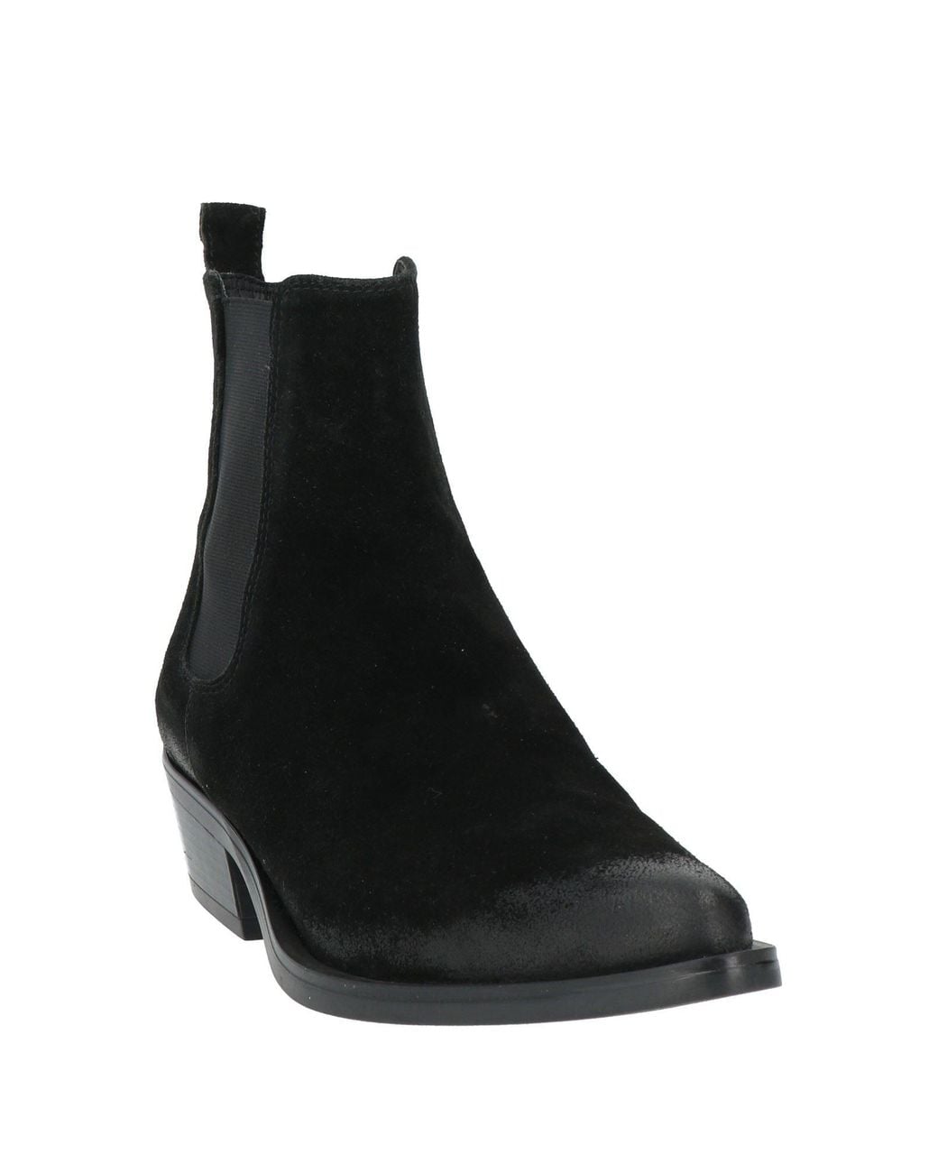 Carmens Black Ankle Boots Leather