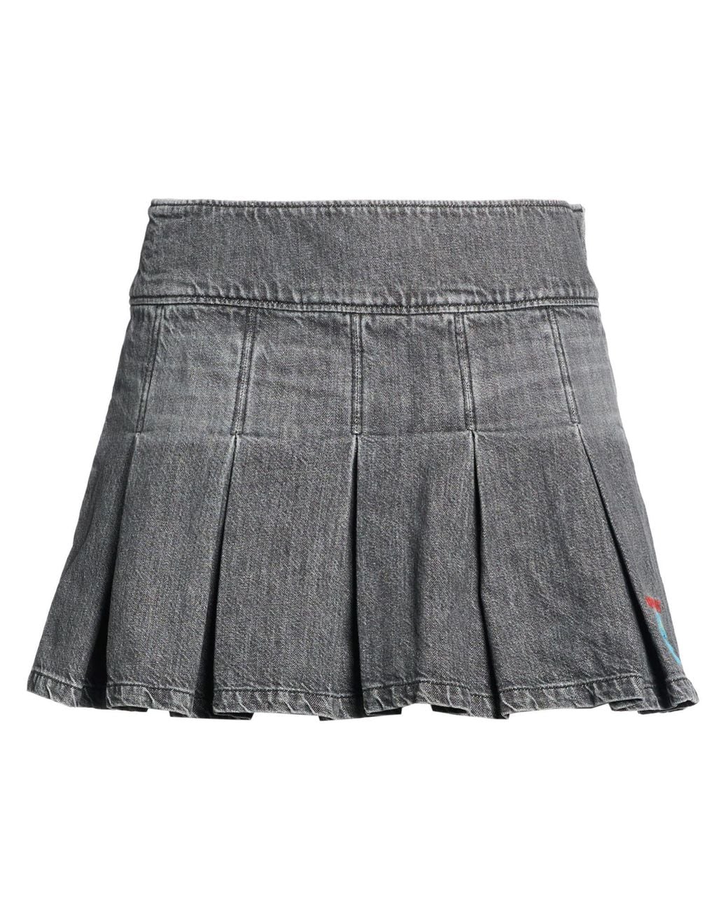 Hysteric Glamour Gray Denim Skirt Cotton