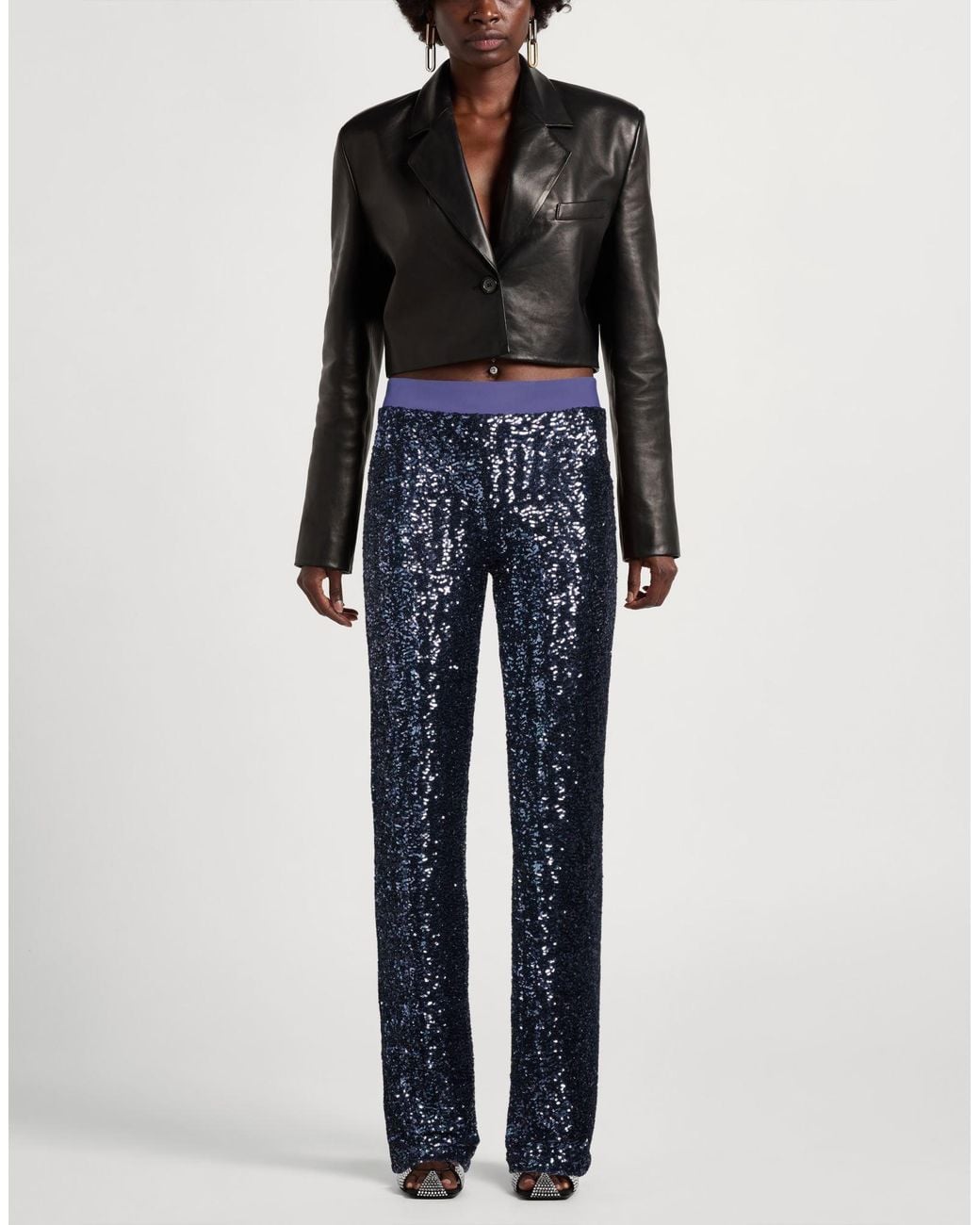 La Petite Robe Di Chiara Boni Blue Trouser