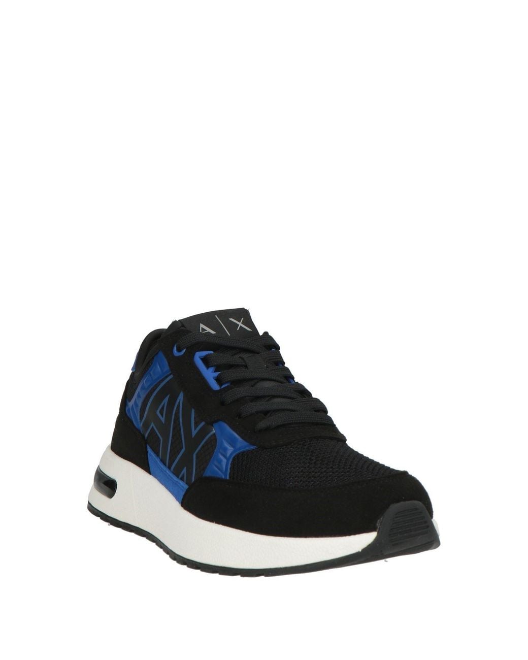 ARMANI EXCHANGE Blue Sneakers Polyester, Polyurethane for men