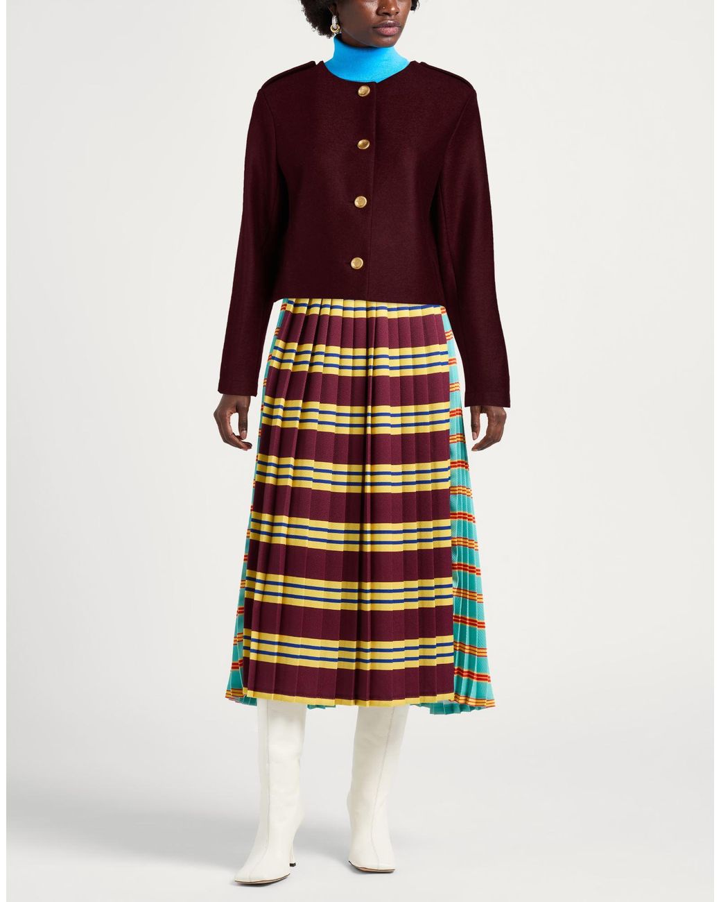Harris Wharf London Red Burgundy Jacket Virgin Wool