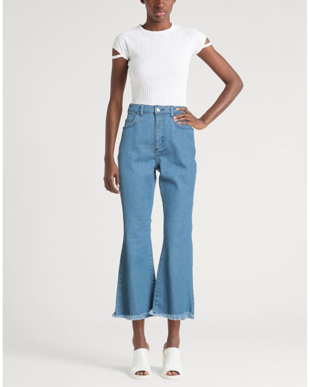 Pantalon En Jean Marques'Almeida en coloris Blue