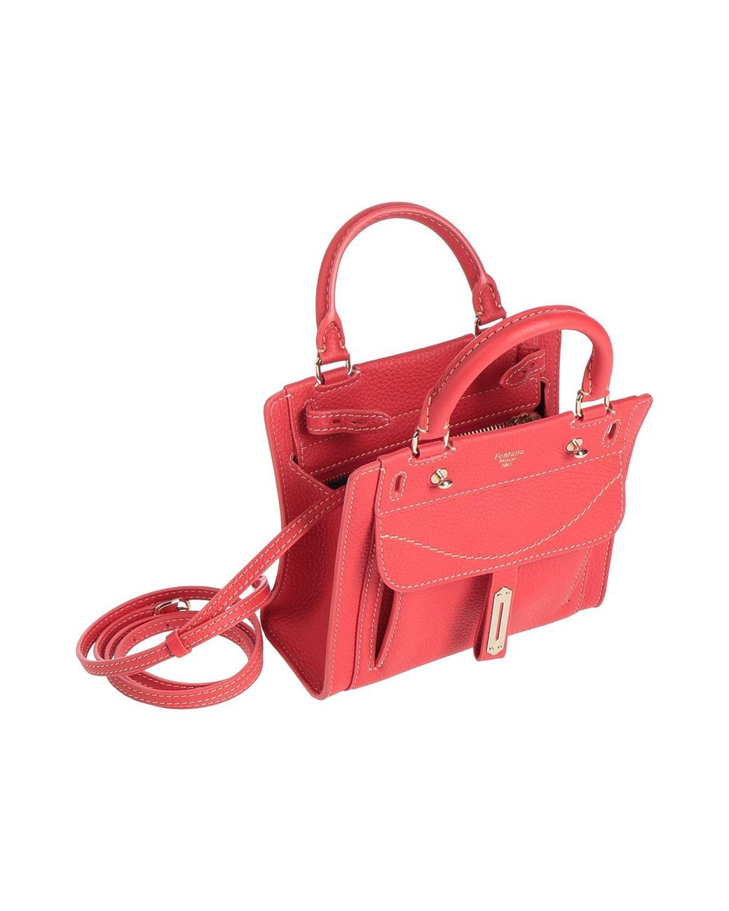 Fontana Milano 1915 Red Handbag Leather